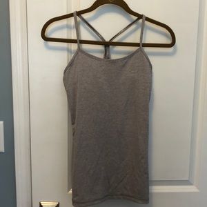 Lululemon silver grey tank